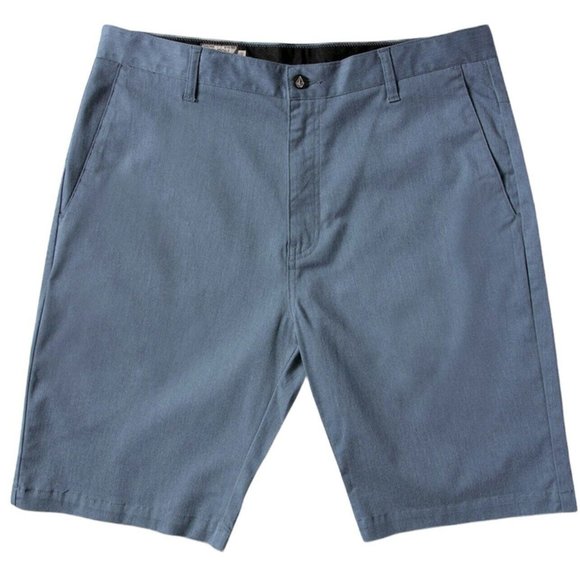 Volcom Vmonty Stretch Chino Shorts Heather Blue - Picture 3 of 4